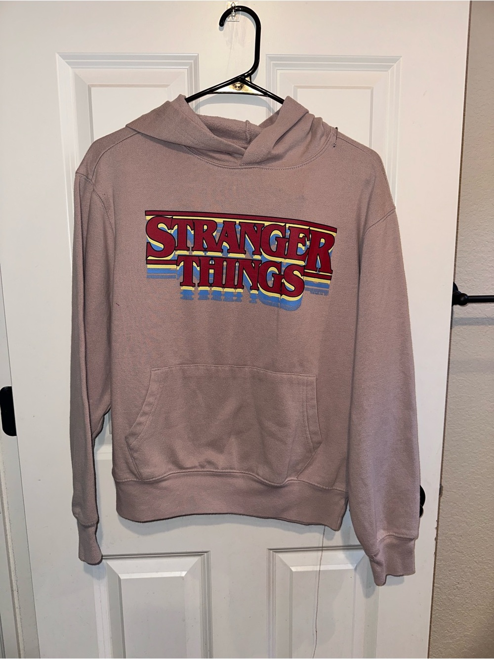 Old Navy x Stranger Things Hoodie Tan Sz S